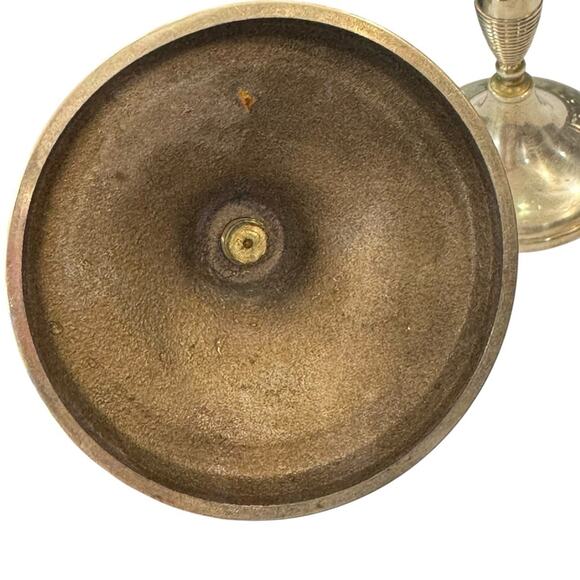 Heavy brass  Candlestick Holders 9.5” - Picture 5 of 7